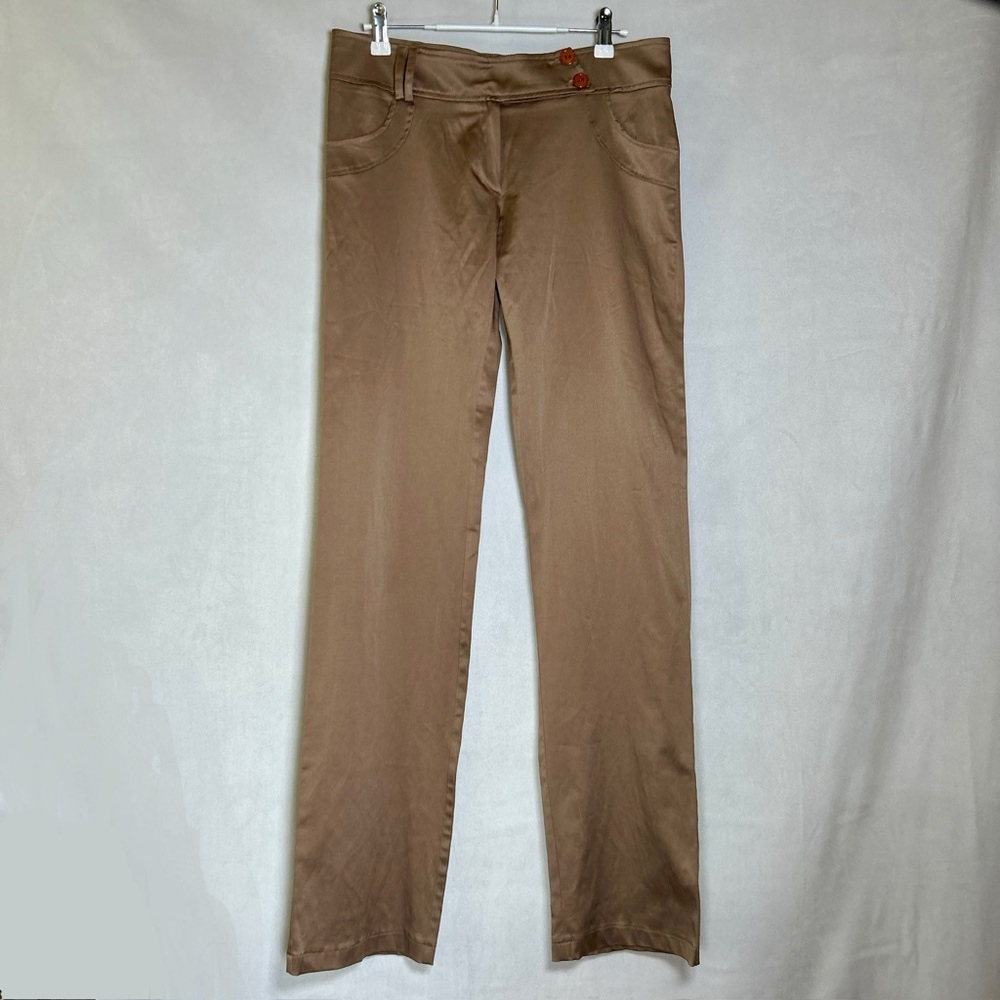 Les Folies d’Herry Paris Women’s Pants – Made in France. Taupe Tan Size M